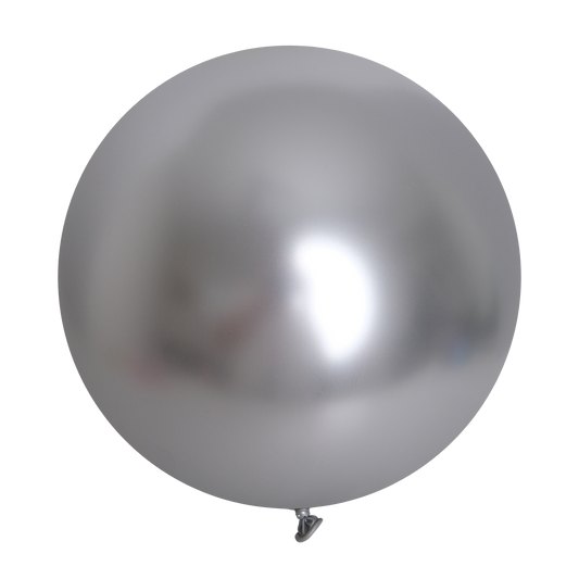 Chrome Silver Latex Balloons